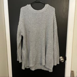 Aerie Grey Oversized Sweater